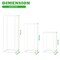 3pcs s + m + l Wedding Centerpieces for Tables with Mesh Plates for Party, Weddings